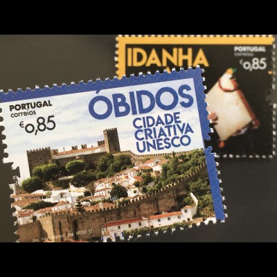 Portugal 2017 Nr. 4341-42 UNESCO-Welterbestätten Kreative Städte Idanha +Obidos