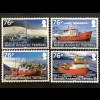 Britische Antarktis BAT 2017 Nr. 766-71 Schiffe Forschungsschiffe Verkehr 