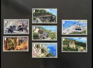 Gibraltar 2017 Michel Nr 1819-25 Naturschutzgebiet Upper Rock Burgen Bauwerke