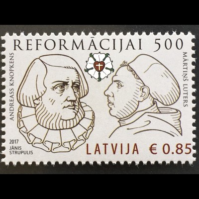 Lettland Latvia 2017 Nr. 1027 500. Jahrestag der Reformation Martin Luther
