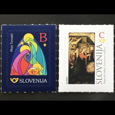 Slowenien Slovenia 2017 Nr. 1269-70 Weihnachten Heilige Familie Geburt Christi