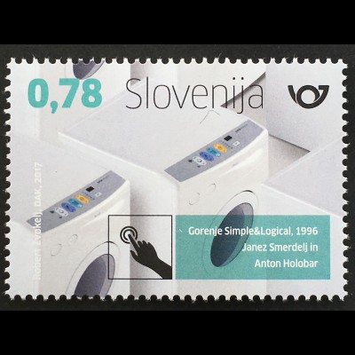 Slowenien Slovenia 2017 Nr. 1280 Industriedesign Gorenje-Waschmaschine Smerdelj
