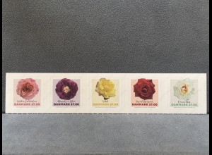 Dänemark Denmark 2018 Nr. 1942-46 Rosen Flora Rosengewächse Rosaceae Blumen