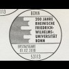 Bund BRD Ersttagsbrief FDC Nr. 3360 200 Jahr Friedrich-Wilhelm-Universität Bonn