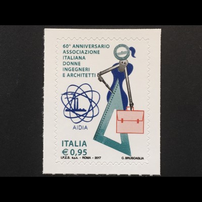 Italien Italy 2017 Michel Nr. 4003 Die Vortrefflichkeit des Wissens Architekten