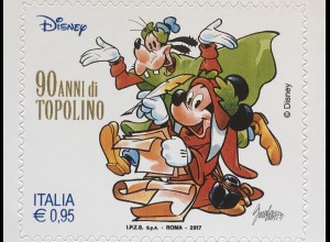 Italien Italy 2017 Michel Nr. 4011 90 Jahre Mickey Mouse 90 Anni di Topolino