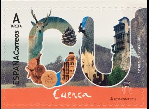 Spanien España 2018 Nr. 5219 Provinzen: Cuenca Ehemaliges Kfz-Kennzeichen „CU“