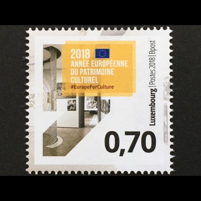 Luxemburg 2018 Nr. 2162 Europäisches Jahr des Kulturerbes Motto Sharing Heritage