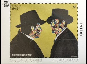 Spanien España 2018 Block 304 Zeitgenössische moderne Kunst Edouardo Arroyo 