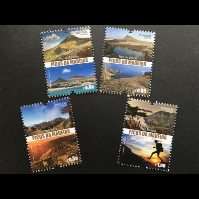 Madeira 2017 Nr. 373-76 Berge auf Madeira Tourismus Picos Natur Bergwanderung