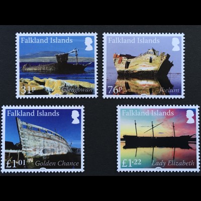 Falkland Inseln 2018 Nr 1357-60 Schiffswracks II Glengowan Lady Elizabeth Chance