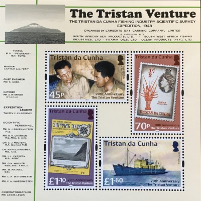 Tristan da Cunha 2018 Block 76 70th Anniversary The Tristan Venture 