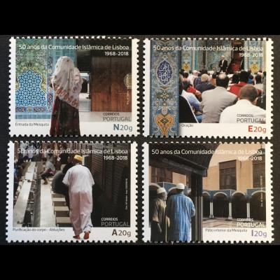 Portugal 2018 Nr. 4358-61 50 Jahre islamische Gemeinde Lissabon Religion Moschee