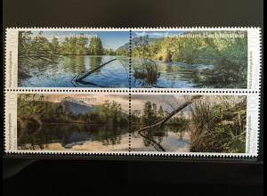Liechtenstein 2018 Nr. 1898-1901 Naturschutzgebiet Hälos in Triesen Panoramen