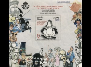 Spanien España 2018 Block 309 25 Jahre Internationale Comic-Kunstausstellung 