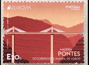 Madeira 2018 Nr. 384 Europaausgabe Brückenmotiv Europacept Brückenbau