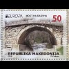 MakedonienMacedonia 2018 Nr. 840-43 Europaausgabe Brückenmotiv Europacept aus MH