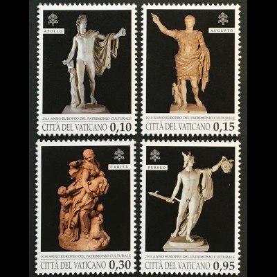 Vatikan Cittá del Vaticano 2018 Nr. 1929-32 Europäisches Jahr des Kulturerbes 