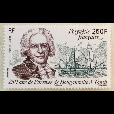 Polynesien französisch 2018 Nr. 1376 Ankunft von Louis Antoine de Bougainville 