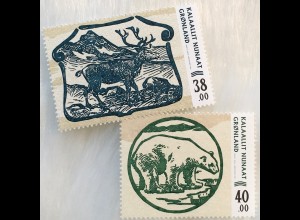 Grönland 2018 Michel Nr. 795-96 Alte Geldscheine Banknoten Geldwesen Währung