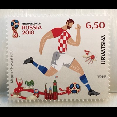 Kroatien Croatia 2018 Nr. 1324 FIFA World Cup Russland Fußball Weltmeisterschaft