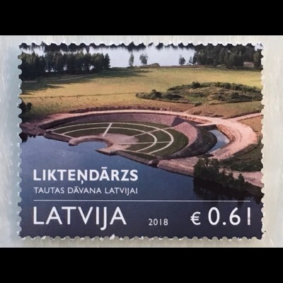 Lettland Latvia 2018 Nr. 1045 Likteņdarzs - Gartenanlage zur Hundertjahrfeier