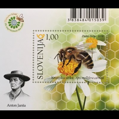 Slowenien Slovenia 2018 Neuheit Bienen Insekten Hautflügler Imker Honigbiene 