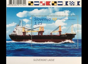 Slowenien Slovenia 2018 Block 107 Schiffe Ljubliana Schiffsverkehr Transport