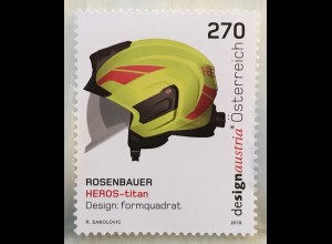 Österreich 2018 Michel Nr. 3420 Design aus Österreich: HEROS-titan-Helm Linz