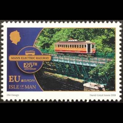 Insel Man 2018 Nr. 2405 Europaausgabe Brückenmotive Europacept Eisenbahn
