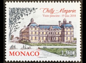 Monako Monaco 2018 Nr. 3402 Besuch von Fürst Albert II. in Chilly-Mazarin