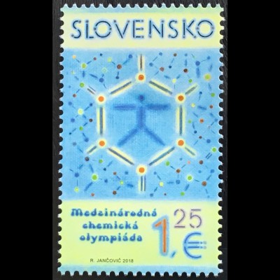 Slowakei Slovakia 2018 Michel Nr. 848 50 Jahre Internationale Chemieolympiade