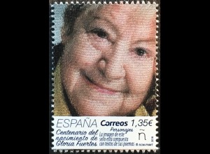 Spanien España 2018 Nr. 5263 100. Geburtstag Gloria Fuertes Literatur Dichtkunst