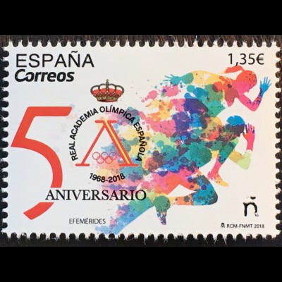 Spanien España 2018 Nr. 5262 50 Jahre königliche Olympische Akademie Olympiade