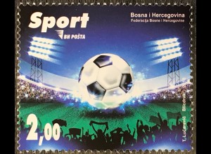 Bosnien Herzegowina 2018 Nr. 735 Fußballweltmeisterschaft in Russland Ballsport