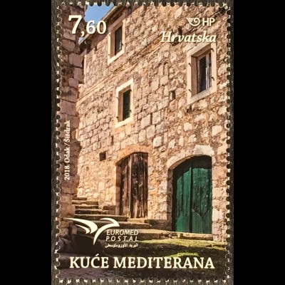 Kroatien Croatia 2018 Nr. 1332 Euromed Häuser im Mittelmeer Architektur