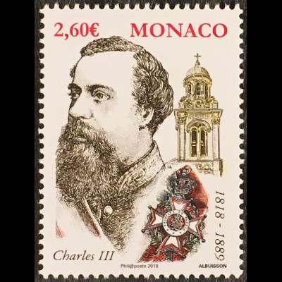 Monako Monaco 2018 Nr. 3414 Geburtstag von Fürst Charles III Fürst von Monaco