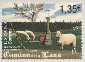 Spanien España 2018 Nr. 5274 Camino de Lana Schafe Haustiere Schafzucht