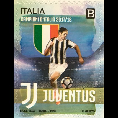 Italien Italy 2018 Nr. 4059 Italienischer Fußballmeister Juventus Turin JUVE