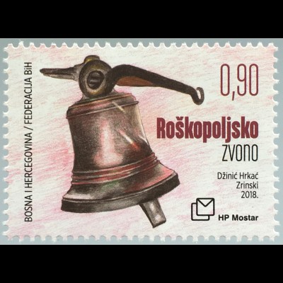 Bosnien Herzegowina Kroatische Post Mostar 2018 Nr. 484 Glock von Roskopolje