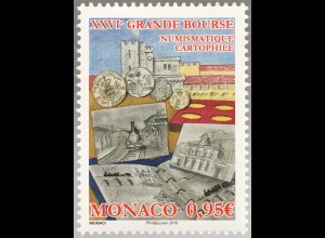 Monako Monaco 2018 Nr 3416 Postkarten- und Münzbörse „Grande Bourse“ 