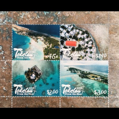 Tokelau Inseln 2018 Block 73 Tokelau von oben Meer Strand Naturansichten 
