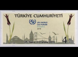 Türkei Turkey 2018 Nr. 4428 UPU Welt Geo Forum Weltorganisation in Istanbul