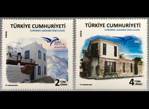 Türkei Turkey 2018 Nr. 4443-44 EUROMED POSTAL Mediterane Häuser Architektur