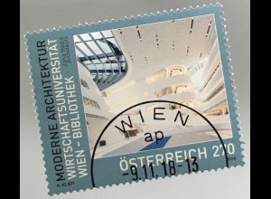 Österreich 2018 Nr. 3437 WU Bibliothek Wirtschaftsuniversität Wien