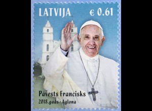 Lettland Latvia 2018 Nr 1054 Papstbesuch Franziskus Kirchenoberhaupt Aglona