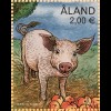Aland 2018 Block 18 Jahr des Schweins Lunarserie Schweinefamilie Bauernhof