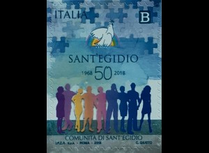 Italien Italy 2018 Nr. 4060 50 Jahre St. Egidio Gemeinschaft Kirche Religion 