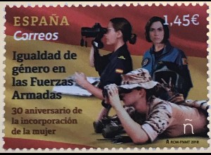 Spanien España 2018 Nr. 5302 Gleichstellung bei den Streitkräften Emanzipation