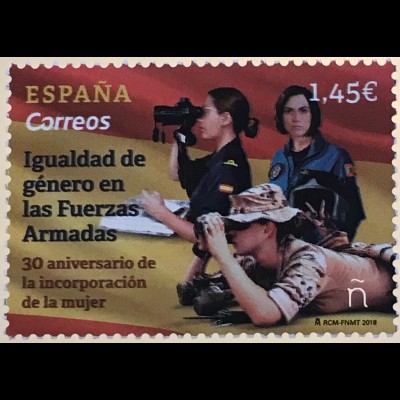 Spanien España 2018 Nr. 5302 Gleichstellung bei den Streitkräften Emanzipation